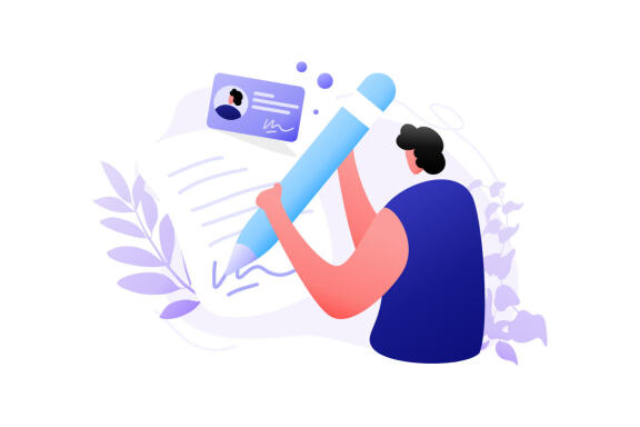 Identity Biometric Verification flat illustration