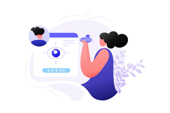 Identity Biometric Verification flat illustration