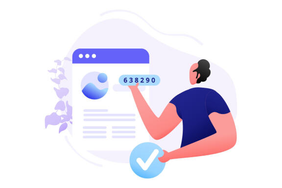 Identity Biometric Verification flat illustration