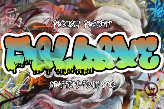 Fallaxe - Dripping Graffiti Font