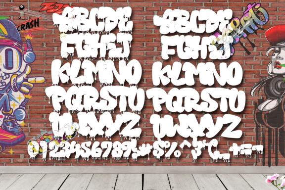 Fallaxe - Dripping Graffiti Font