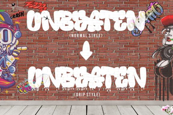 Fallaxe - Dripping Graffiti Font