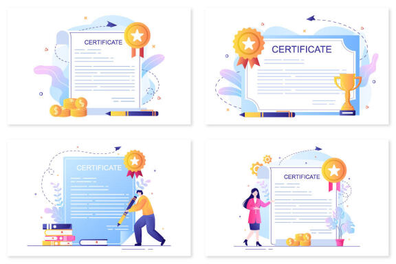 15 Certificate Document Illustration