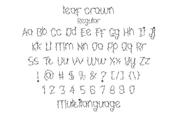 Leaf Crown - Free Font