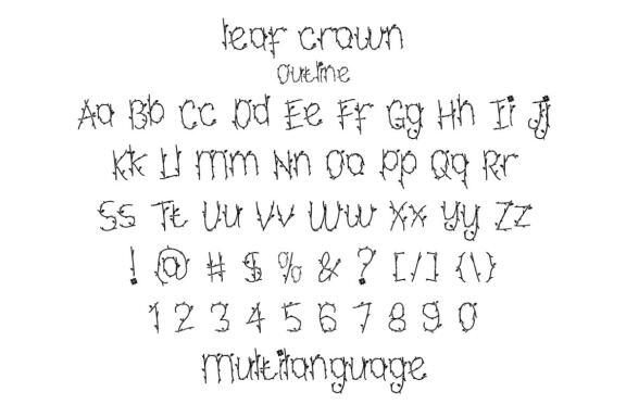 Leaf Crown - Free Font