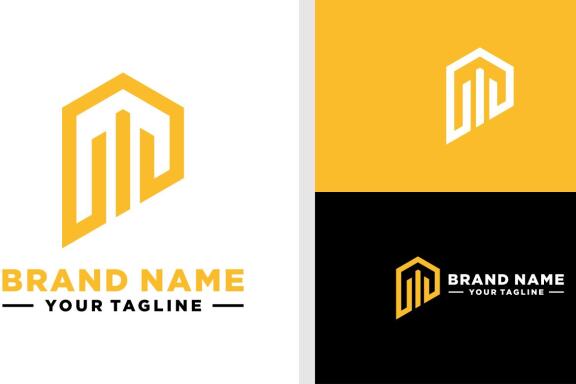 LETTER P LOGO BUILDING REAL ESTATE LUXURY