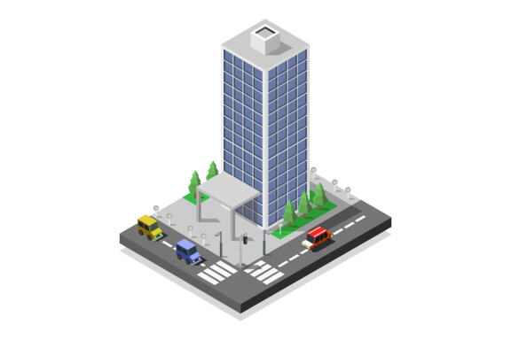 Isometric skyscraper