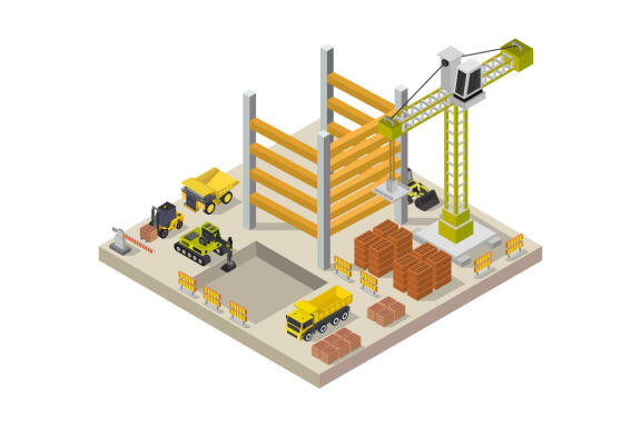 Isometric building construction