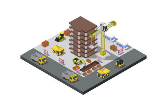 Isometric building construction