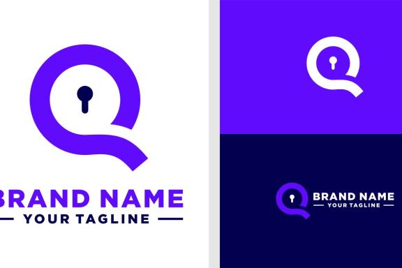LETTER Q LOGO MONOGRAM LOCK NEGATIVE SPACE