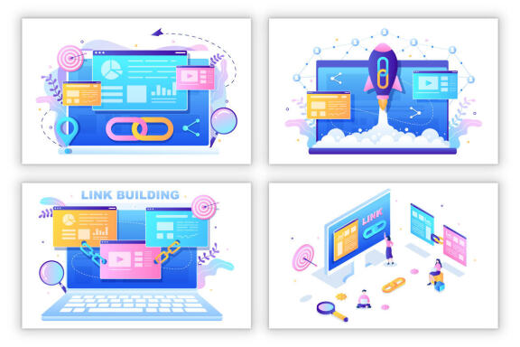 14 SEO Optimization Link Building Illustration