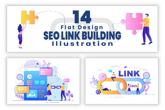 14 SEO Optimization Link Building Illustration