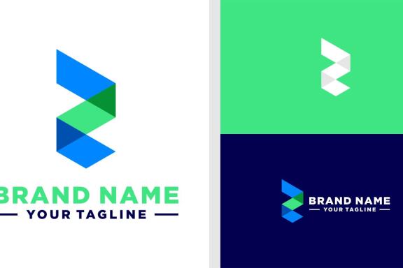 LETTER R LOGO MONOGRAM ABSTRACT GEOMETRIC