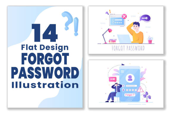 14 Forgot Password and Account Login Illustration