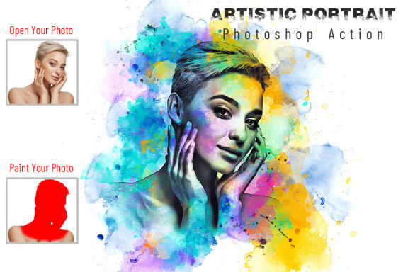 Artistic Portrait FREE Photoshop Action