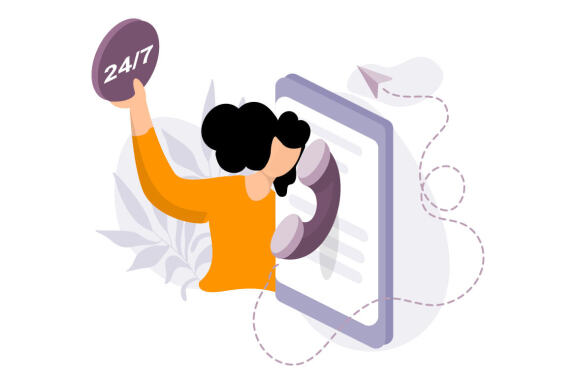 Call to Action flat Illustration