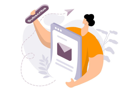 Call to Action flat Illustration