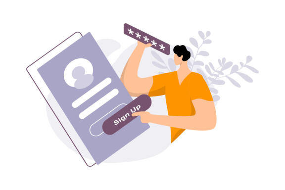Call to Action flat Illustration