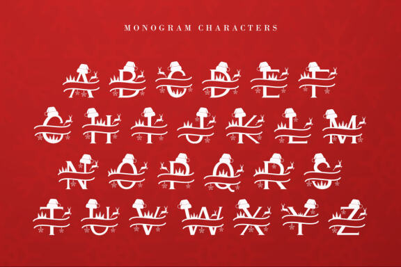 Cute Christmas Monogram