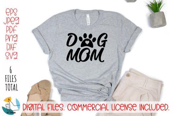 Dog Mom and Dog Dad SVG Bundle. Dog Paws Svg. 