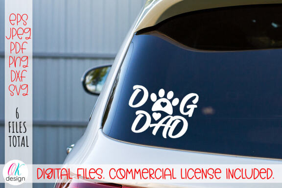 Dog Mom and Dog Dad SVG Bundle. Dog Paws Svg. 