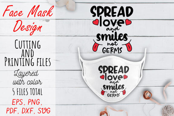 Face Mask SVG Bundle. Face Mask Quote PNG, JPEG, PDF, SVG, DXF files.