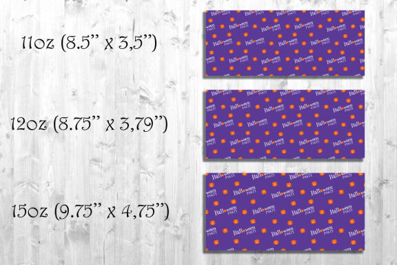 Halloween Mug Sublimation Bundle. Set of 8 PNG Mug wrap Designs. 11oz, 12oz, 15oz mug sublimation designs.
