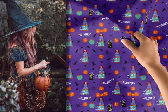 Halloween Seamless Patterns Bundle. Halloween digital paper bundle.