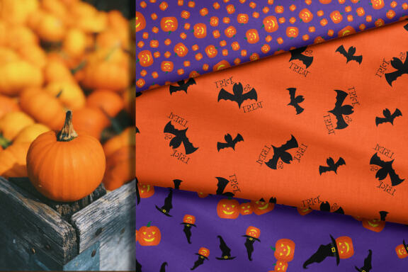 Halloween Seamless Patterns Bundle. Halloween digital paper bundle.