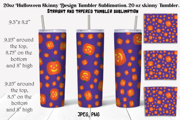 Halloween 20oz Tumbler Sublimation Bundle.