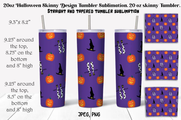 Halloween 20oz Tumbler Sublimation Bundle.
