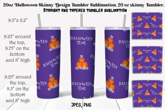 Halloween 20oz Tumbler Sublimation Bundle.