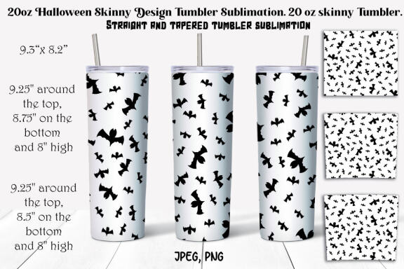 Halloween 20oz Tumbler Sublimation Bundle.