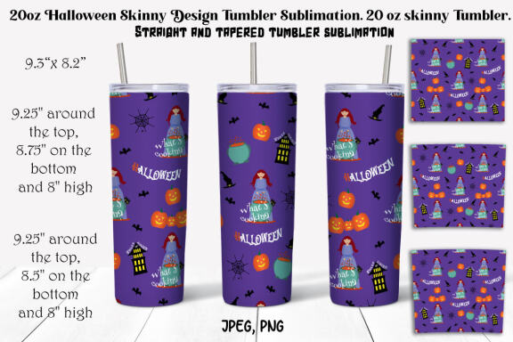 Halloween 20oz Tumbler Sublimation Bundle.
