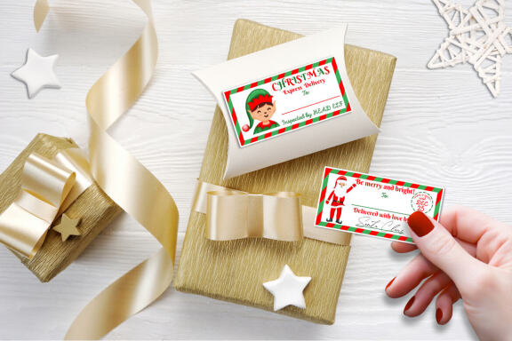 Christmas Delivery Gift Stickers Bundle.
