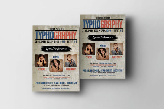 Typhography Flyer Template