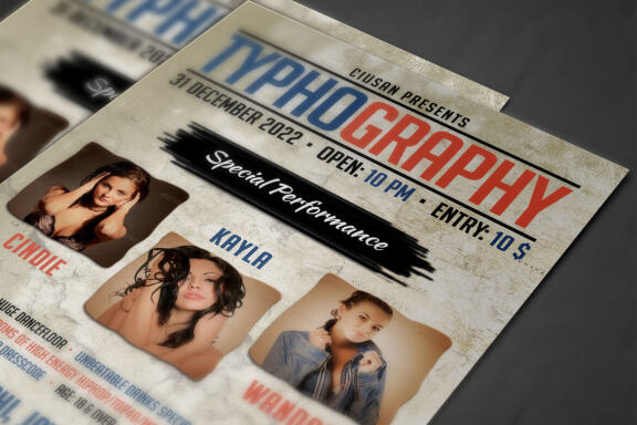 Typhography Flyer Template