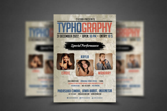 Typhography Flyer Template