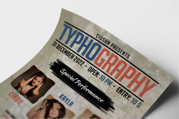 Typhography Flyer Template