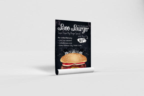 Boo Burger FREE Flyer Template