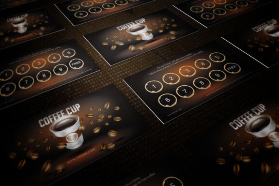 Coffee Cup Loyalty Card