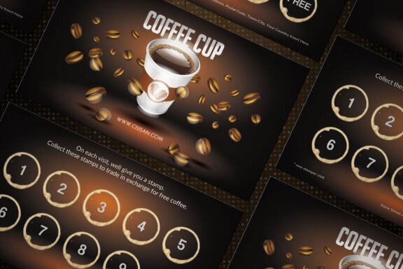 Coffee Cup Loyalty Card