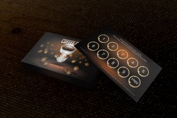 Coffee Cup Loyalty Card