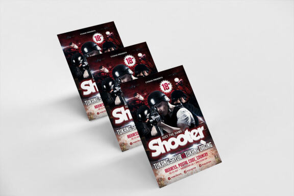 Shooter FREE Flyer Template