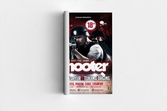 Shooter FREE Flyer Template
