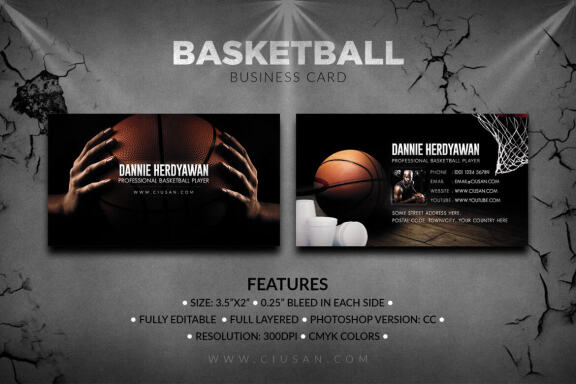 Basketball Business Card Vol. 02