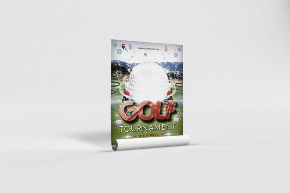 Golf Tournament FREE Flyer Template