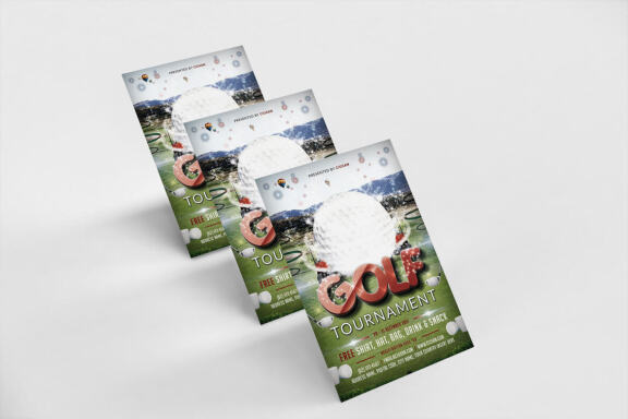 Golf Tournament FREE Flyer Template