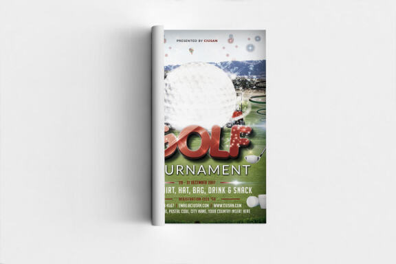 Golf Tournament FREE Flyer Template