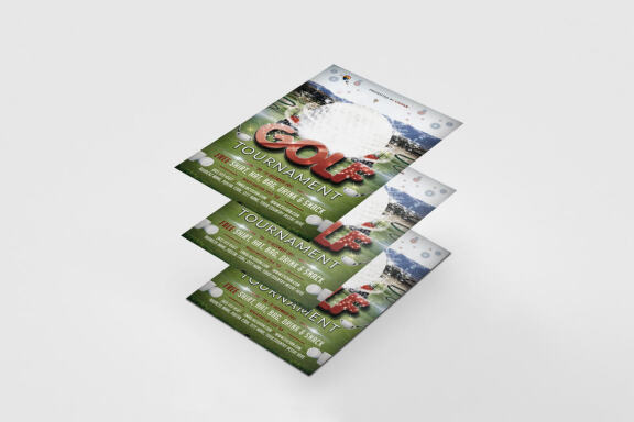 Golf Tournament FREE Flyer Template